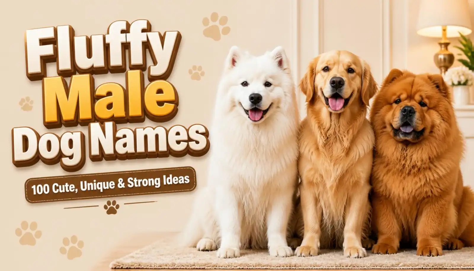 names for fluffy dogs male