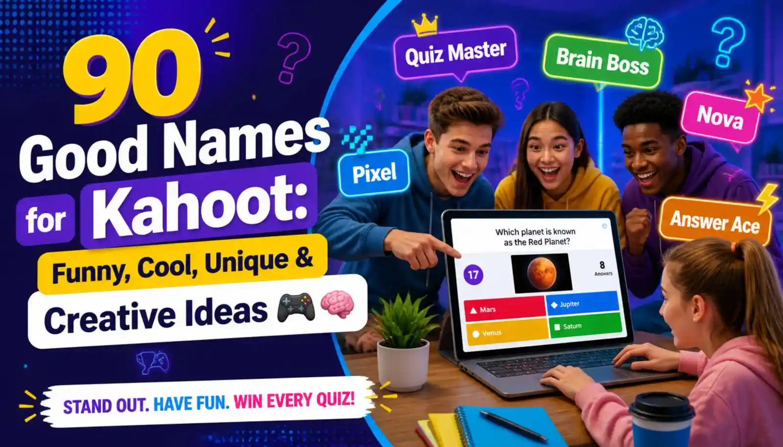 good names for kahoot
