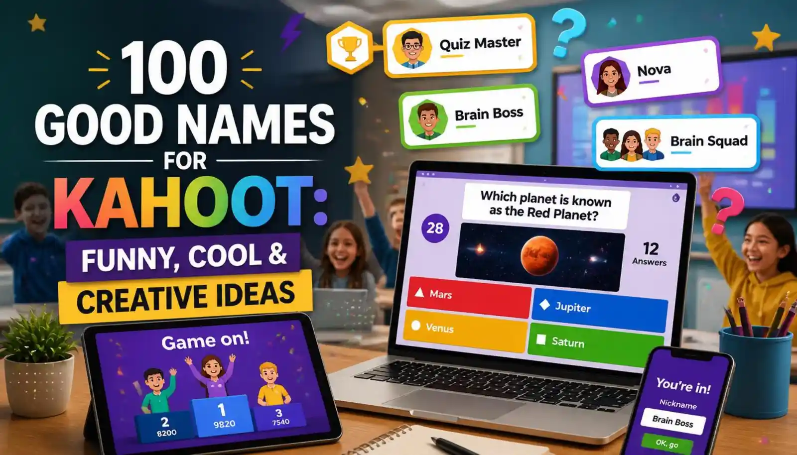 good names for kahoot