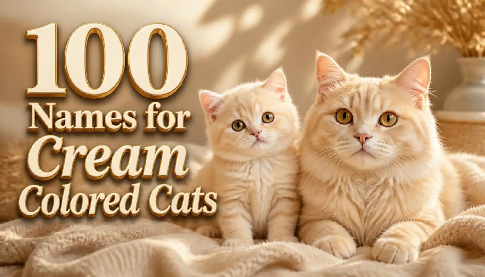 Names for Cream Colored Cats