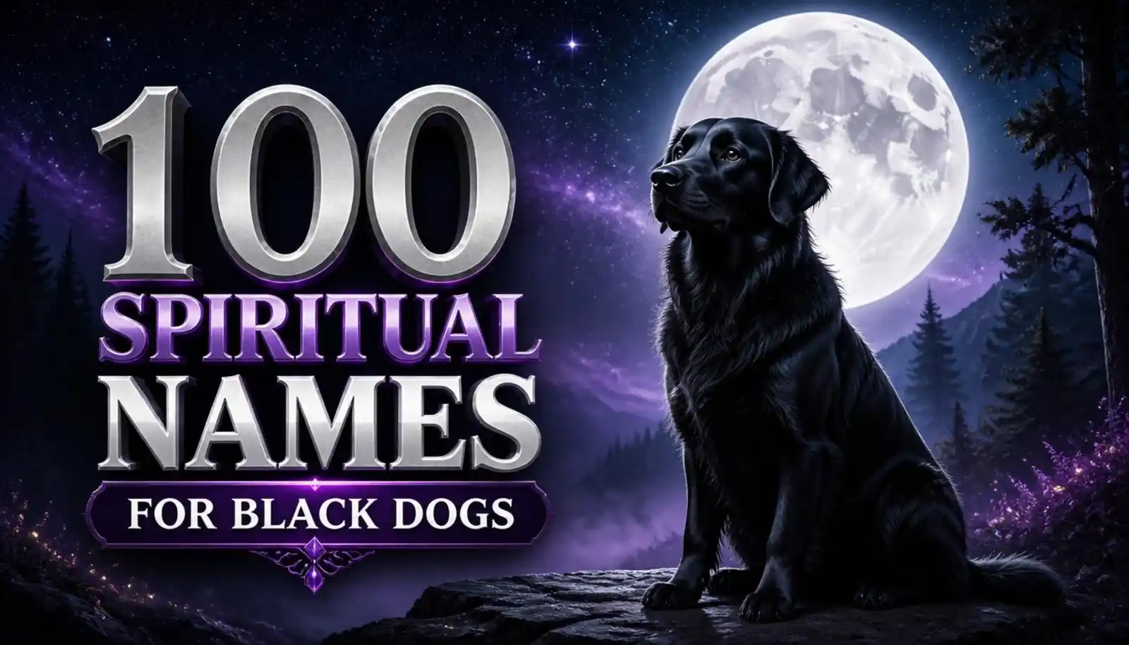spiritual names for black dogs